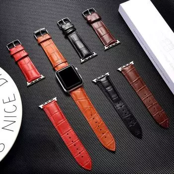 Кожаный ремешок для часов для Apple Watch Ultra 49 мм 44 мм 40 мм 38 мм/42 мм браслет на запястье 45/44 мм ремешок iWatch series 9 8 7 3 4 5 6 se 41 мм/45 мм 38/40/41mm белый