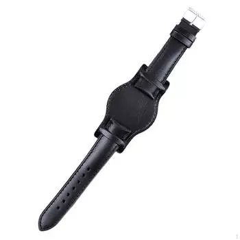 Кожаный ремешок для часов для мужчин, браслет, ремешок для наручных часов с застежкой Brown 18mm