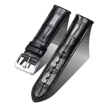 Кожаный ремешок для часов, ремешок из натуральной кожи, ручной работы, узор из крокодиловой кожи, сменный ремешок для часов, унисекс, быстросъемный, Watchist Classic