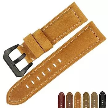 Кожаный ремешок для часов ручной работы с быстросменным мужским ремешком 22-26 мм. 22mm