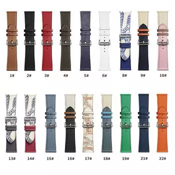 Кожаный ремешок для Fossil GEN 6 5E 5 Lite 4, 44 мм, ремешок для часов Fossil Q Gazer Carlyle Carlyle HR, ремешок для часов strap width 20mm чёрный