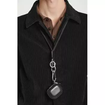 Кожаный ремешок для ключей Cos Japan Black/NOSIZE