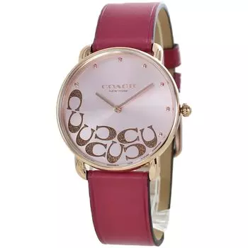 Кожаный ремешок Elliott Raspberry Pink 14504338 [Coach] Мужской Женский [Товар]