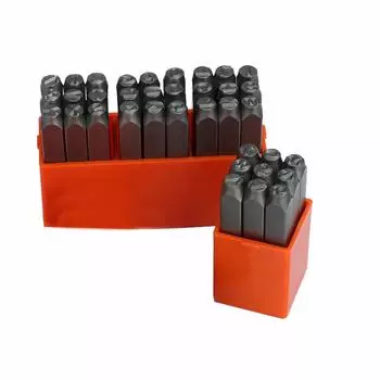 Кожаный ремесло резьба гравировка палка штамп шаблон для DIY номер алфавит штамп набор 36 штук 5 мм 36 + (Набор штук)