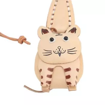 Кожаный Шарм Животное Очаровательное Ручной Работы Ретро Украшение для Сумок Кошельков Чехлов для Телефонов В Форме Тигра