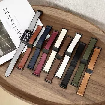 Кожаный силиконовый ремешок для Samsung Galaxy Fit 3, сменный браслет с магнитной пряжкой, ремешок для часов Galaxy Fit 3, аксессуары Samsung Galaxy Fit3
