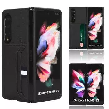 Кожаный складной чехол для Samsung Z Fold4 для Samsung Galaxy Z Fold4 Fold 4 5g Fold3 Fold2 Fold 2 3, противоскользящая тонкая тонкая сумка для телефона for Samsung Z Fold 4 красный