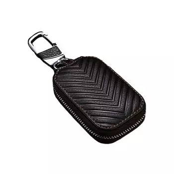 Кожаный стильный брелок с прочной цепочкой - подходит для мужчин и женщин, сумка, доступная цена, идеальный подарок, легкий вес чёрный