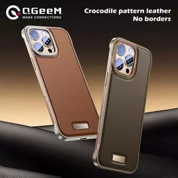 Кожаный тонкий чехол для телефона для iPhone 13 14 15 16 Pro Max, роскошный противоударный чехол, безрамный легкий чехол для телефона для IPHON 15 16 Promax iPhone 13 чёрный