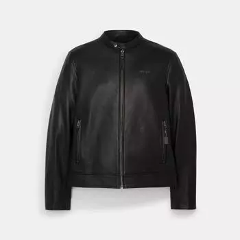 Кожаный тренер Coach Racer черный