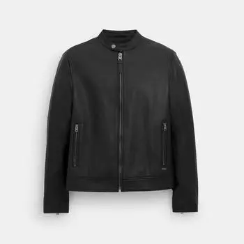 Кожаный тренер Coach Racer черный