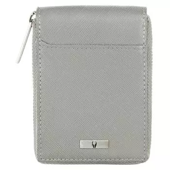 Кожаный вертикальный держатель кредитной дебетовой карты с 9 слотами для мужчин и женщин I Кошелек для денег на молнии I Кошелек для монет I Отсек для внешнего удостоверения личности I Денежное отделение