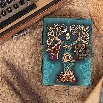 Кожаный винтажный блокнот 7 x 5 дюймов 7 x 5 in