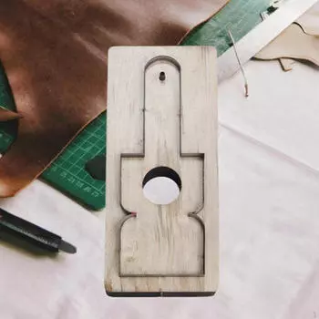 Кожаный вырубной штамп многоцелевой удобный для переноски изготовление трафарета для наушников коробка нож для портного начинающего For air pod2 A