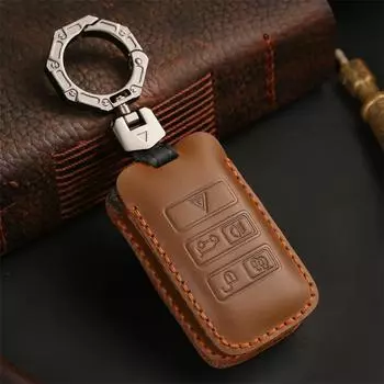 Кожаный защитный чехол для ключа автомобиля для Land Rover Range Rover Discovery 5 Sport для JAGUAR XE XF XJ F PACE