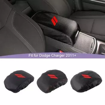 Кожаный защитный чехол на подлокотник с защитой от царапин для Dodge Charger 2011 Up для 300C 2011 Up Аксессуары для салона автомобиля углеродного волокна черного