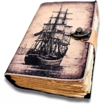 кожаный журнал книга теней журнал подарки для мужчин и женщин 7 x 5 in