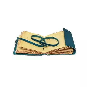 Кожаный журнал с гравировкой в виде птиц и цветов, журнал для женщин и мужчин, бумажные журналы без подкладки в переплете 7 x 5 in синий