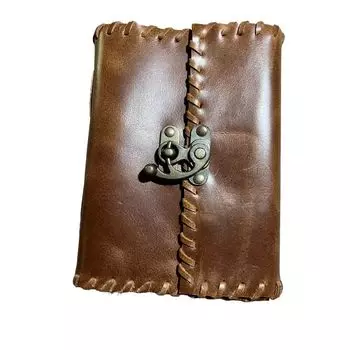 кожаный журнал Винтаж 7 x 5 in коричневый