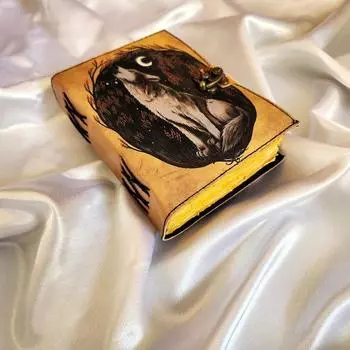 Кожаный журнал Волк, Блокнот, Кожаный дневник, Дневник для путешествий, Дневник для записей, Скетчбук, Свадебный подарок, Дневник сновидений, Персонализированный подарок.