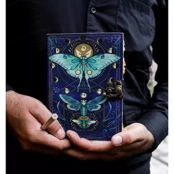 Кожаный журнал Волшебник заклинаний Кошачья книга Пустая тетрадь магии Книга теней Викканский языческий гримуар книга для путешествий Зарисовка лучший подарок 7 x 5 in