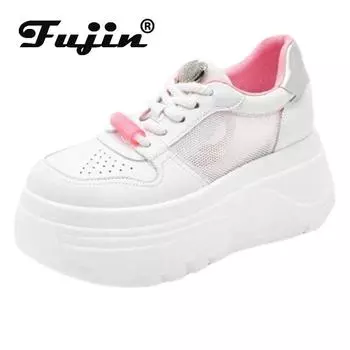 Koznoy/7 см массивные кроссовки из синтетической кожи с воздушной сеткой, летние ботинки, разноцветные вулканизированные сандалии, женская удобная обувь