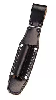 KOZUCHI Черная кожаная вставка-трещотка с шарнирным двойным стежком CE-35C