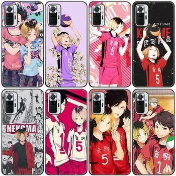 Kozume Kenma Haikyuu аниме силиконовый чехол для телефона для Xiaomi Redmi Note 11 10 9 8 Pro 11T 10T 10S 9S 8T 9 9A 9C 9T черный мягкий чехол Redmi 9