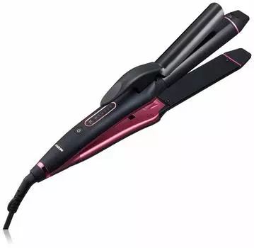 Kozumi Парикмахерский Салон Sense International Black KHR-7600/K Утюжок 2-в-1, 34 мм, 300, Совместимый, чёрный