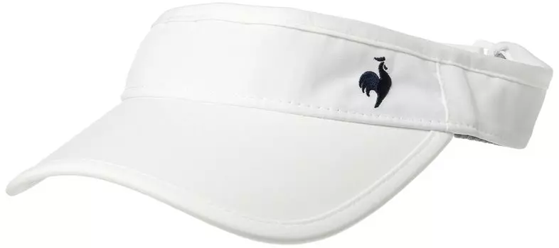 Козырек Coq FANAIR дышащий, сухой, классический, с вышитым логотипом One Point, тренировочный, теннисный, WH F [Le Sportif] женский белый