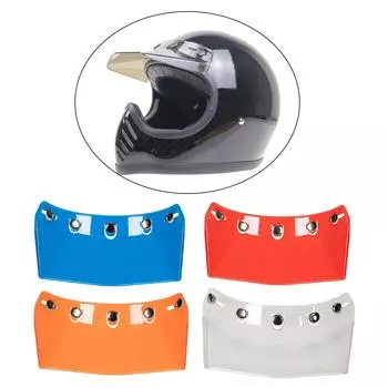 Козырек для мотоциклетного шлема, 5-кнопочный, солнцезащитные очки от ультрафиолета, открытое лицо, винтажный солнцезащитный козырек синий