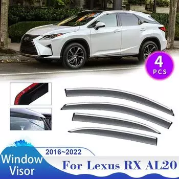 Козырек на окно для Lexus RX 450h AL20 200t 2016~2024 2017 автомобильный солнцезащитный козырек от дождя дефлектор боковые вентиляционные отверстия дымовые крышки внешние аксессуары прозрачный