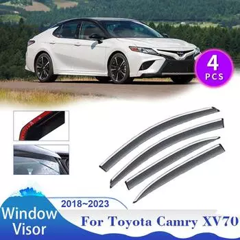 Козырек на окно для Toyota Camry XV70 Daihatsu Altis Sedan 2018~2024 TRD Hybrid Car Боковые окна Дефлектор Дождевик Аксессуары прозрачный