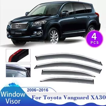 Козырек на окно для Toyota RAV4 XA30 Vanguard LWB 2006~2016, автомобильный солнцезащитный козырек, дефлектор, боковые дефлекторы, дымовая крышка, внешние аксессуары прозрачный