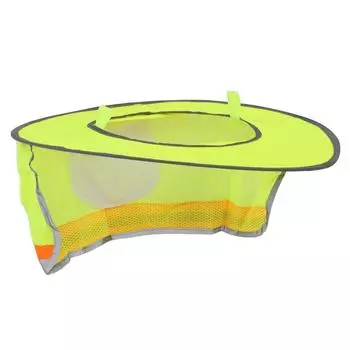 Козырек от солнца Hard Hat, летний, с высокой видимостью, сетчатый козырек с широкими полями и светоотражающей полосой, желтый жёлтый