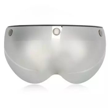 Козырек шлема Ветрозащитный Пескозащитный Ретро стиль Мотоциклетный козырек шлема с регулируемой пряжкой Серебристый