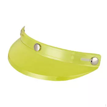 Козырек шлема Защитная крышка для шлемов 3/4 с 3 кнопками жёлтый