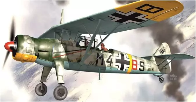 KP Model Luftwaffe Henschel Пластиковая модель KPM0336 Литье Цвет 1/72 Hs126B-1
