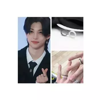 Kpop Straykids Хёнликс Хёнджин, Феликс Ринг