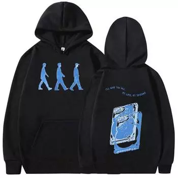 Kpop Wave To Earth Tour 2024 Альбом Толстовка Мужская Женская Хип-Хоп Мода Harajuku Толстовка Пуловер Большие Толстовки Уличная Одежда XS белый