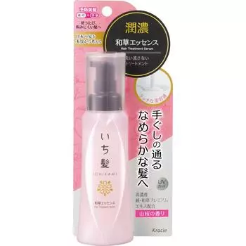 Kracie Ichihair Jun-en WASO Essence 100 мл Ichikami Средства для ухода за волосами средней длины, распределите необходимое количество средства по волосам, сделав 3–4 нажатия.