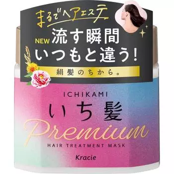 Kracie Ichihair Premium Wrapping Mask 200 г Шампунь/кондиционер Ichikami (уход за волосами) После мытья шампунем слейте воду и нанесите необходимое количество средства.