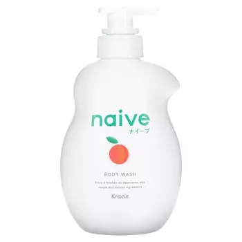 Kracie, Naive, Body Wash, Peach, 17.9 fl oz (530 ml)