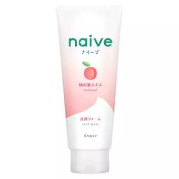 Kracie, Naive, средство для умывания лица, персиковый лист, 4,5 унции (130 г)