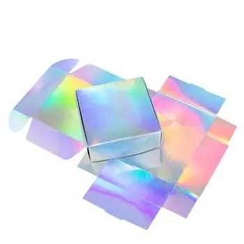 Крафт-картонная белая упаковка, картонная коробка, праздничное мыло, многоцветная подарочная коробка