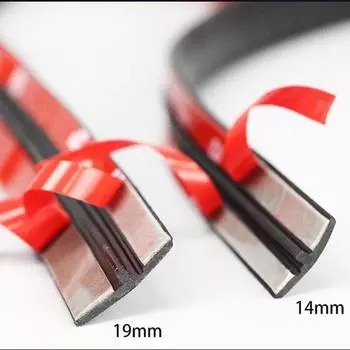 Край окна автомобиля, лобовое стекло, крыша, резиновая уплотнительная лента, наклейка для Bmw E46 E39 E90 E60 F30 Peugeot 206 307 308 207 Chevrolet Cruze 14mm x 2m