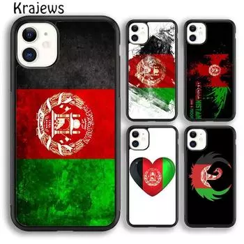 Krajews Afghanistan AF flag Phone Case Cover For iPhone 14 5 SE 6 7 8 plus X XR XS 11 12 13 pro max Samsung Galaxy S21 S22ultra iPhone 6plus