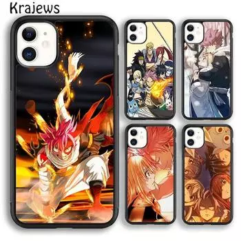 Мягкий чехол для телефона Krajews Anime Manga Fairy Tail для iPhone 14 5 SE 6s 7 8 plus XR XS 11 12 13 pro max Samsung S21 S22ultra iPhone 6plus