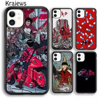 Чехол для телефона Krajews Anime Movie Akira Kaneda для iPhone 14 5 6s 7 8 plus X XR XS 11 12 13 pro max Samsung S21 S22ultra Plus iPhone 6plus