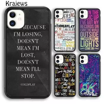 Чехол для телефона Krajews Coldplay «Голова, полная мечтаний» для iPhone 14 5 SE 6s 7 8 plus X XR XS 11 12 13 pro max Samsung S21 S22 iPhone 6plus